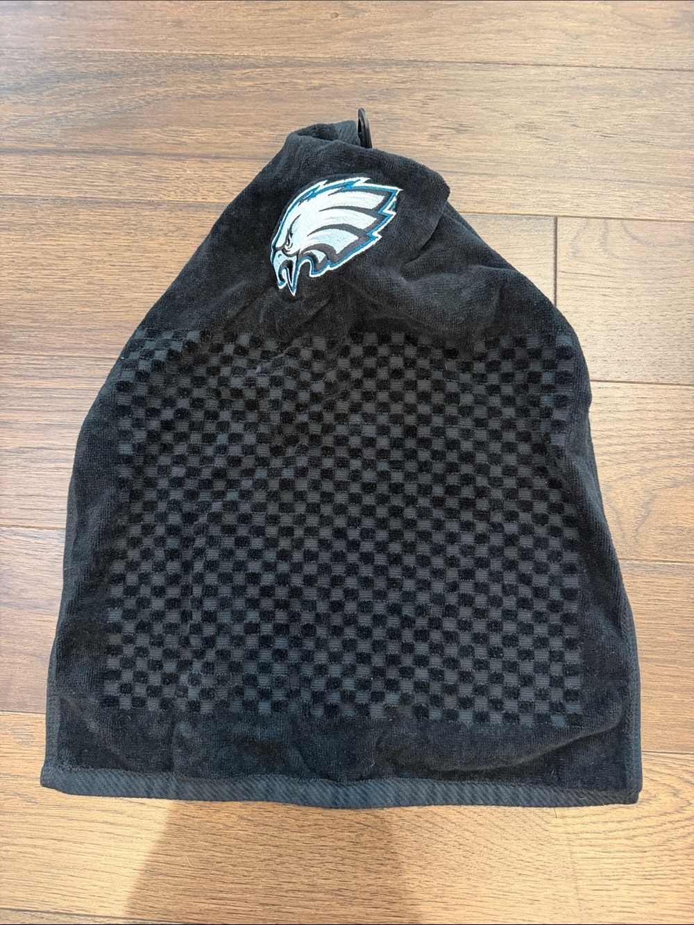 Team Golf Philadelphia Eagles Black Golf Tee Towel - C27-142